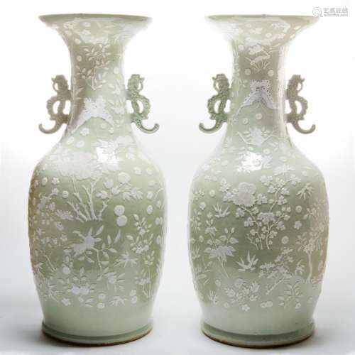 A Chinese Large Celadon Glazed Temple Jar