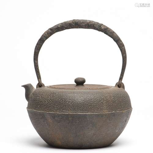 A Japanese Tetsubin Cast Iron Teapot