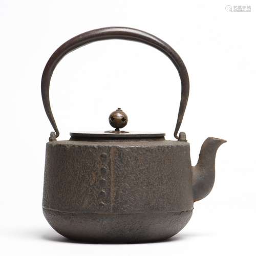 A Japanese Tetsubin Cast Iron Teapot