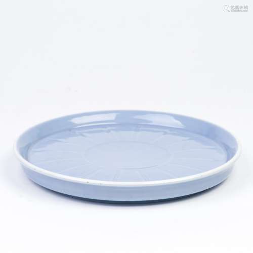 A Sky-Blue Glaze Porcelain Dish