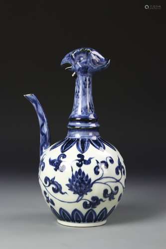 Chinese Blue and White Ewer