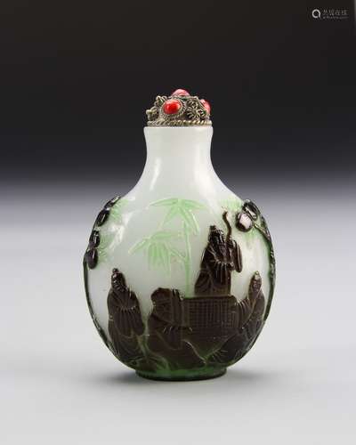 Chinese Peking Glass Snuff Bottle