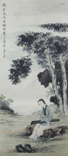 Chinese Scroll Painting of Lady