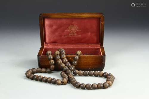 Chinese Chenxiang Wood Prayer Beads