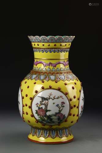 Chinese Famille Rose Vase