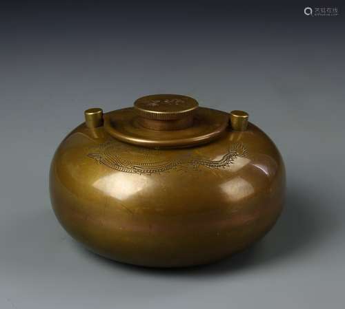 Chinese Bronze Hand Warmer