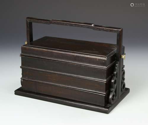 Chinese Hardwood Scholar Box