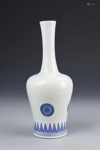 Chinese Blue and White Bell Vase