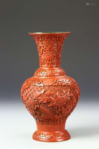 Chinese Cinnabar Vase