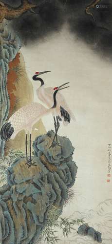 Chinese Scroll Painting of Landscape