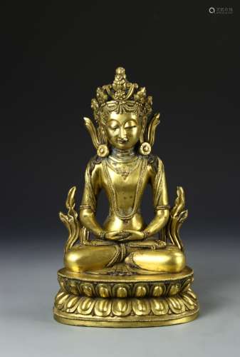 Chinese Gilt Buddha