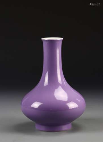 Chinese Eggplant Glazed Vase