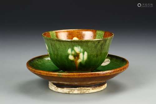 Chinese Sancai Glazed Bowl