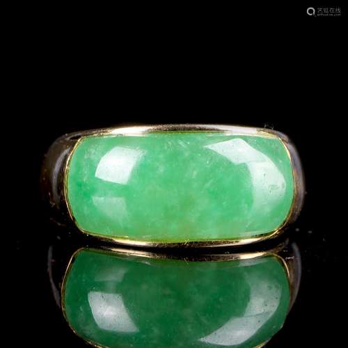 Chinese Jadeite Gold Ring