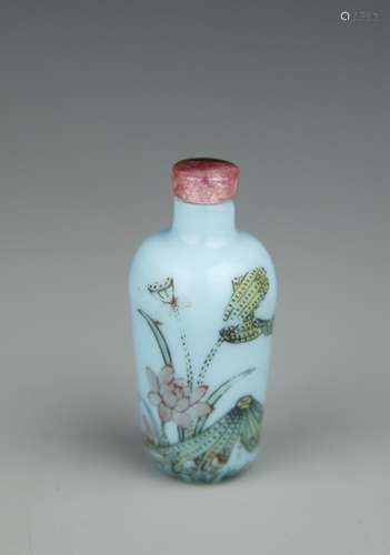 Rare Chinese Peking Glass Snuff Bottle