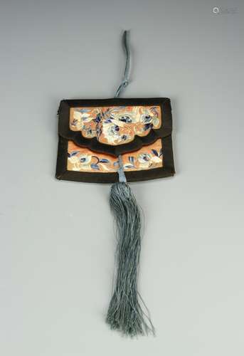 Chinese Silk Embroider Purse