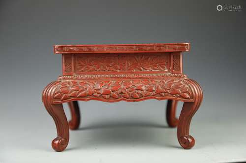 Chinese Red Lacquer Stand