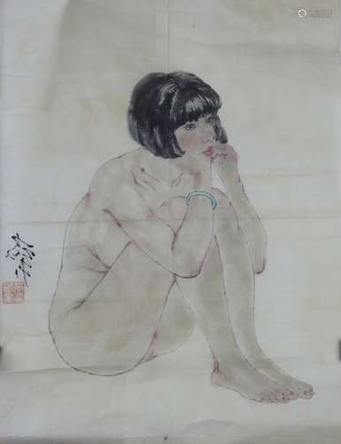 Chinese Ink and Color on Paper