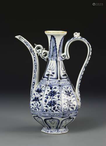 Chinese Blue and White Wine Pot