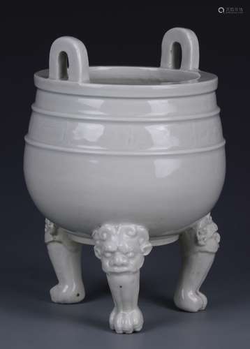 Chinese Blanc de Chine Censer