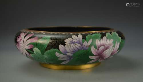 Chinese Cloisonne Brush Pot