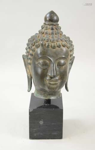 Asian Bronze Buddha Head