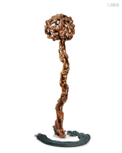 A BOXWOOD SCEPTER