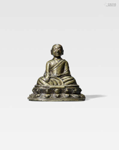 西藏 十四世纪 大噶尔铜像