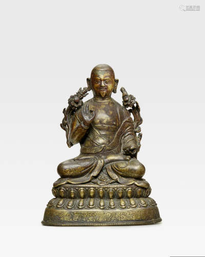 西藏 十五/十六世纪 克珠确杰铜像