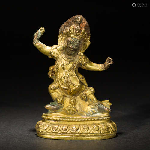 Antique Gilt Bronze Figure, 19th Century