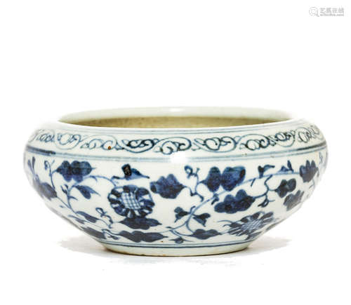 Chinese Antique Blue&White Porcelain Censer, Late Ming Dynasty