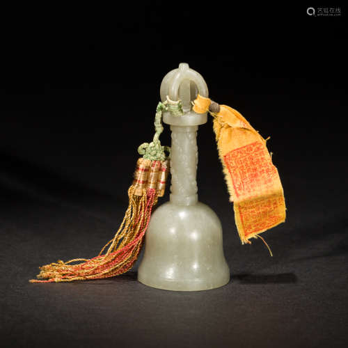 Chinese Antique Jade Bell, 19th Century
