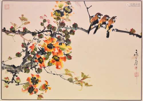 Jin Yougnian (Republic) Birds And Flowers