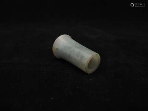 A Chinese Jadite pipe