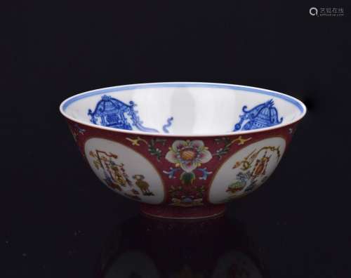 Qing-A Famille-Rose ‘Hundred Treasures’ Bowl