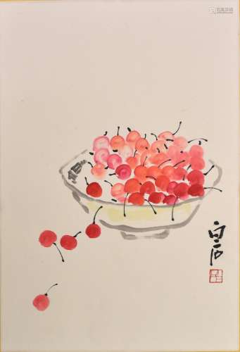 Qi Baishi (1864-1957) Cherries