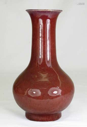 A Chinese Porcelain Lang Yao Red Vase