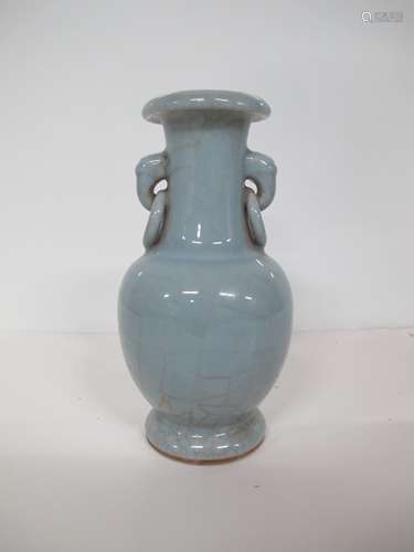 A Chinese Celadon-Glazed Vase