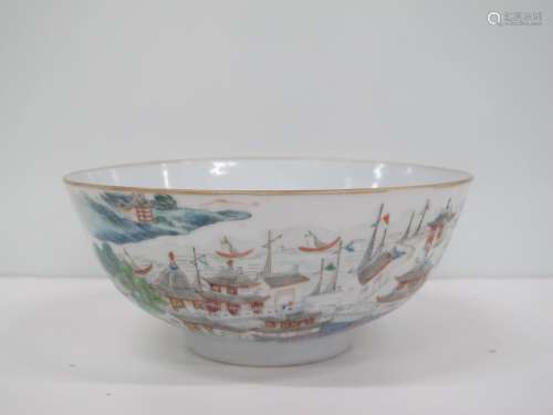 A Chinese Porcelain Family-Rose Bowl