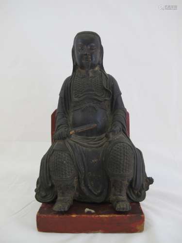 A Chinese Bronze Figure of Zhenwu, Ming Dynasty