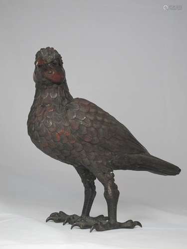 A Chinese Copper Eagle Statues,Qing Dynasty