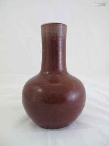 A Red-Glaze Porcelain Vase