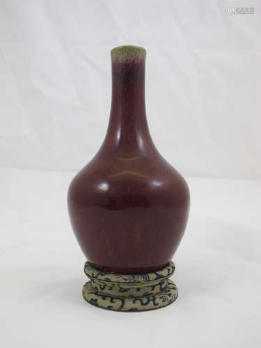 A Red-Glaze Porcelain Vase