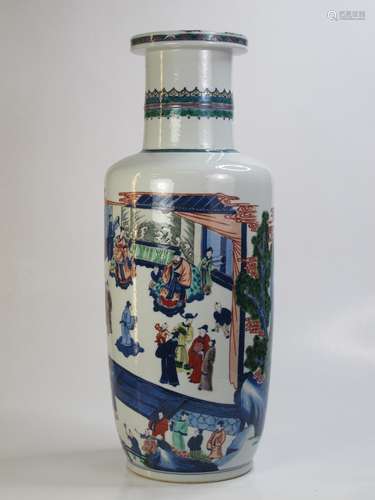 A Chinese Kangxi Wucai Porclain Vase