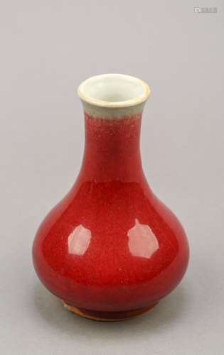 A Red-Glaze Porcelain Vase