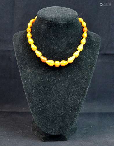 Amber Beaded Necklace