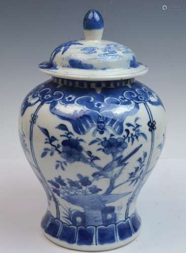 Chinese Blue and White Porcelain Ginger Jar