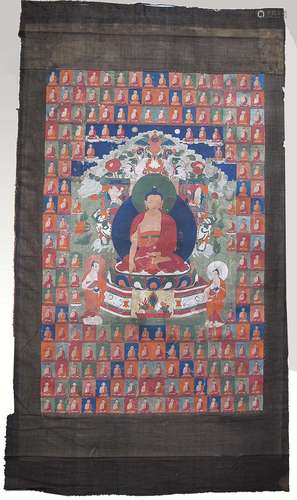 A Thousand Buddha Tangka