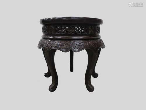 A Wooden Carved Small Table