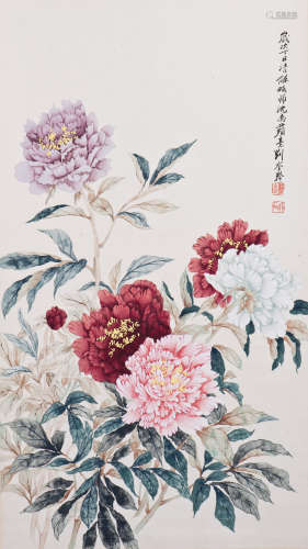 A CHINESE SCROLL PAINTING, AFTER LIU KUILING